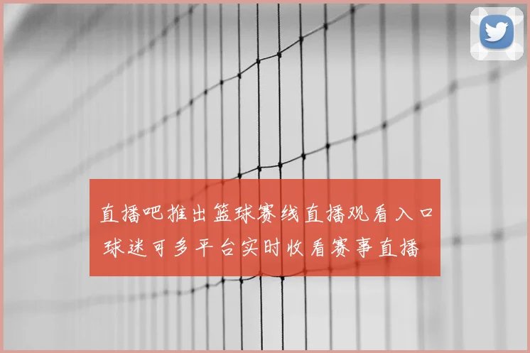 直播吧推出篮球赛线直播观看入口 球迷可多平台实时收看赛事直播